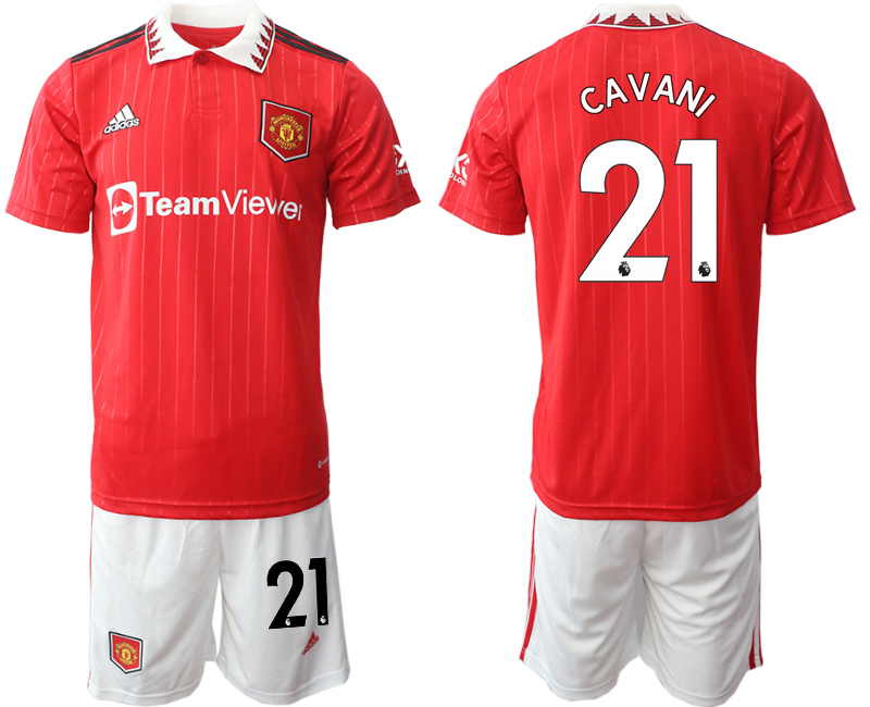 Men 2022-2023 Club Manchester United home Red #21 Adidas Soccer Jersey->manchester united jersey->Soccer Club Jersey